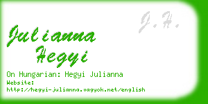 julianna hegyi business card